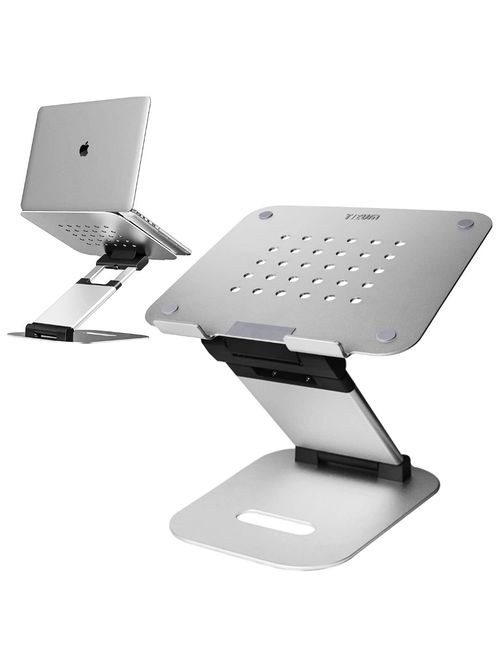 Offer on Gizga-Essentials Adjustable Laptop Stand 8-Adjustable-Angle Notebook Riser (Black) at Rs. 476