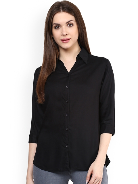 Offer on Roadster Women White & Black Slim Fit Checked Casual Shirt at Rs. 479